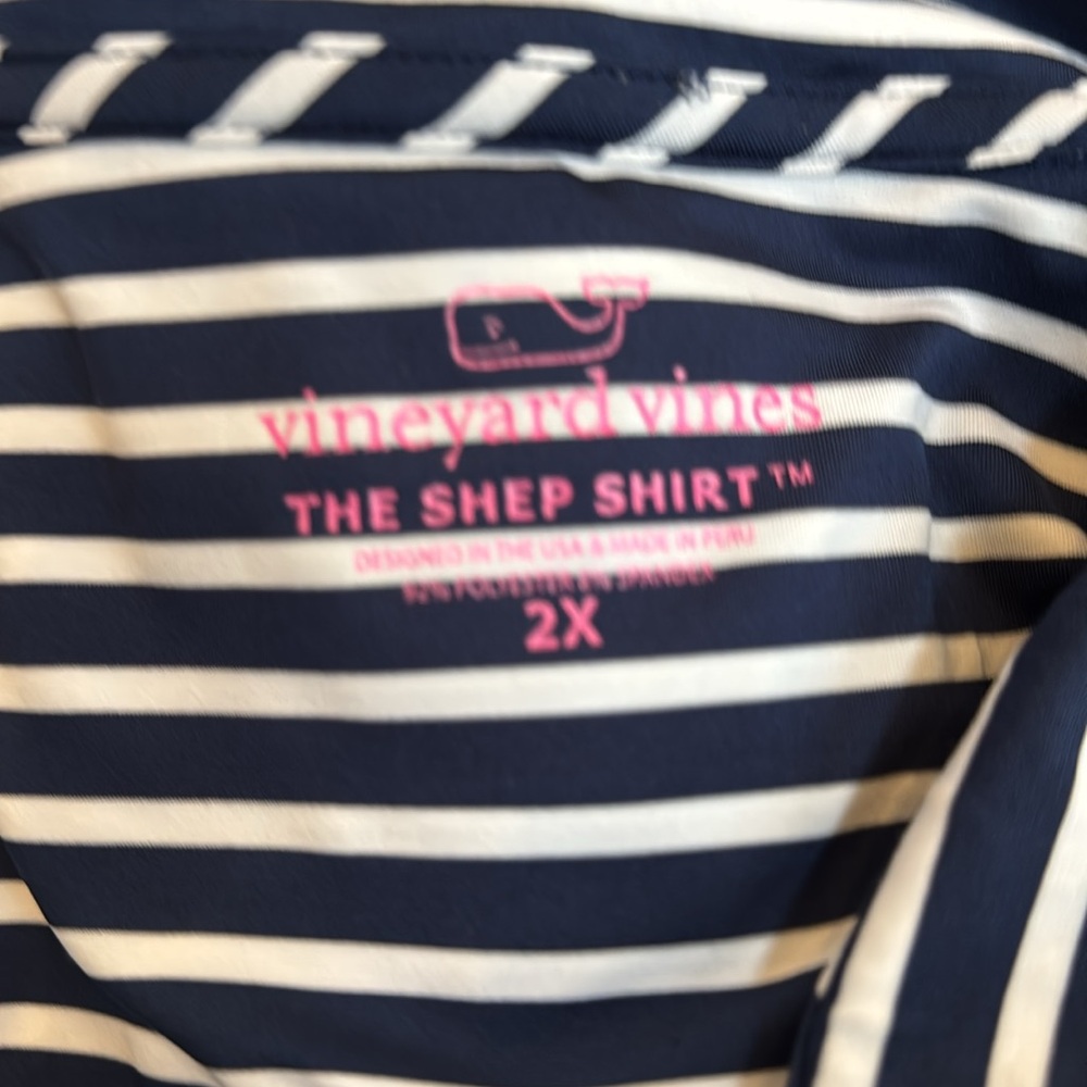Vineyard Vines Navy and White Striped Top - Picture 7 of 7